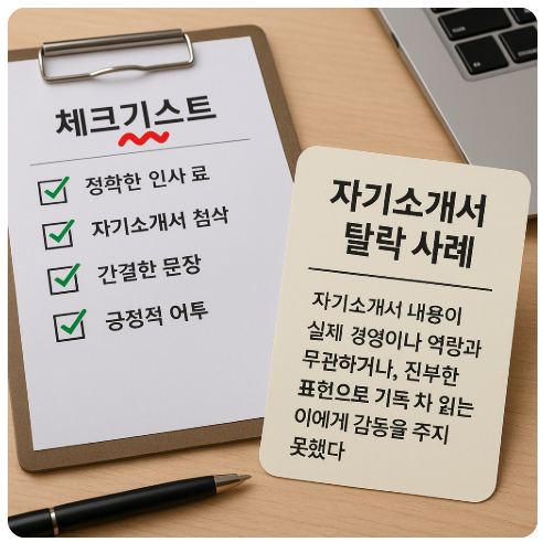 자소서 작성 시 주의사항